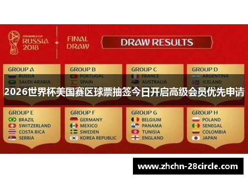 2026世界杯美国赛区球票抽签今日开启高级会员优先申请 2026世界杯美国赛区球票抽签今日开启高级会员优先申请